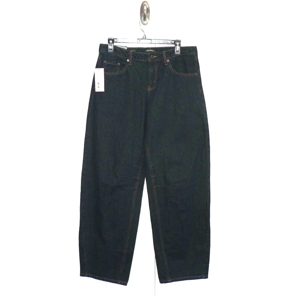 Wild Fable Women's Mid-Rise Relaxed Barrel Rigid Denim Jeans Dark Rinse Size 6 - Picture 4 of 8